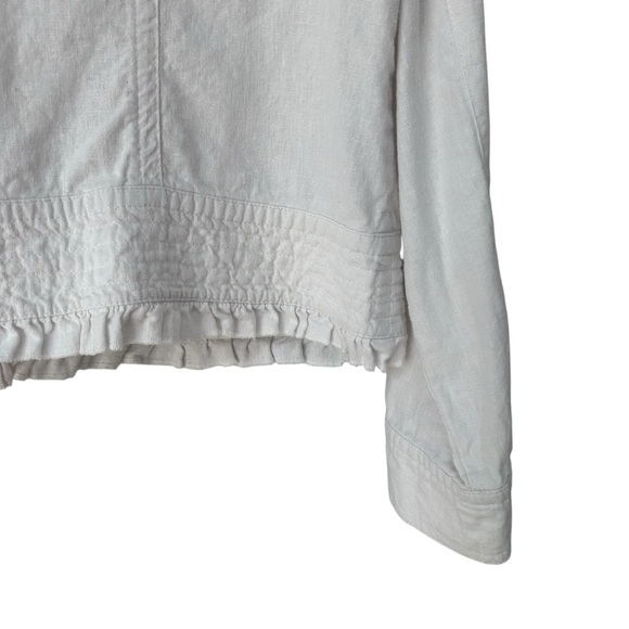 Tribal White Ruffled Long Sleeve Jacket, NWT, 14P - Picture 9 of 11